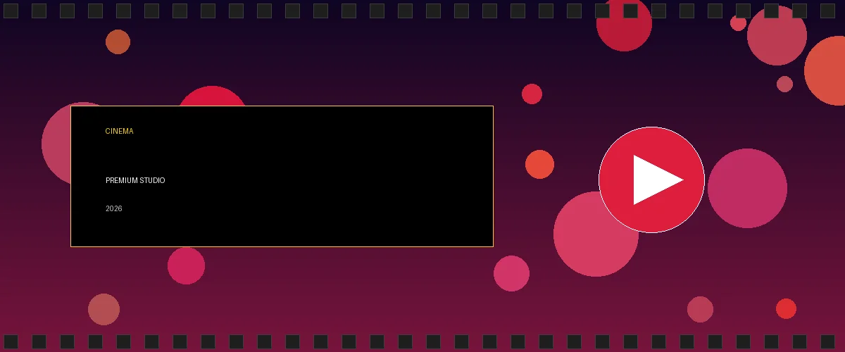 妖精网站影视传媒平台主视觉横幅展示专业影视制作场景